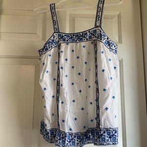 joie white tank top blouse size s